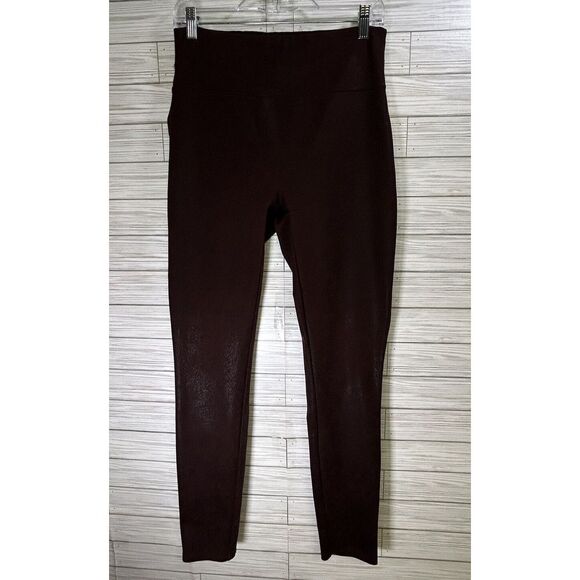 Spanx Assets Red Hot Label Women's High Rise Leggings Faux Suede Size Lg‎ - Picture 1 of 10